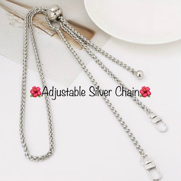 New Adjustable Purse/Wallet Chain in Silver or replacement - Picture 11 of 11